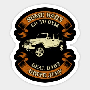 Dad and Jeep Sticker